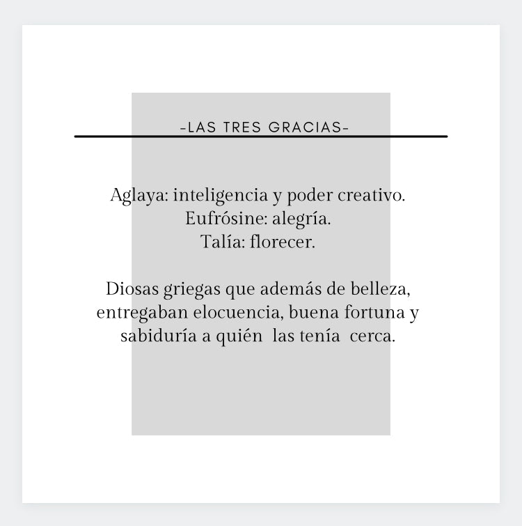 COLGANTE TRES GRACIAS PLATA